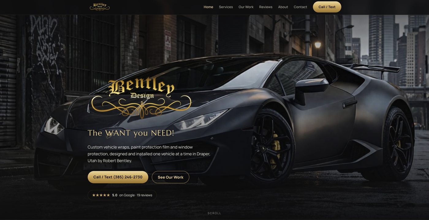 Bentley Design website